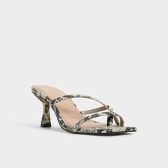 Aldo | Calypsa White/Black Women's Animal Prints - Strappy heeled sandal
