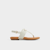 Aldo | Taylen White/Bone Women's Footbed sandals - T-strap sandal