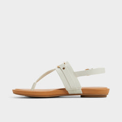 Aldo | Taylen White/Bone Women's Footbed sandals - T-strap sandal