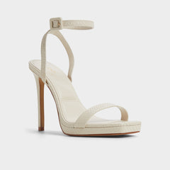 Aldo | Kaathy Light Brown Women's Strappy Heels - Strappy heeled sandal