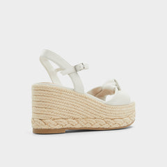 Aldo | Annamarie White Women's Wedges - Wedge sandal, Wedge heel