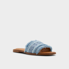 Aldo | Nalani Medium Blue Women's Flats - Slide sandal