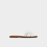 Aldo | Eleny White Women's Flats - Slide sandal