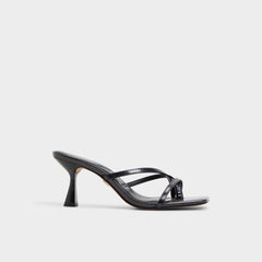 Aldo | Calypsa Black Women's Animal Prints - Strappy heeled sandal, Block heel