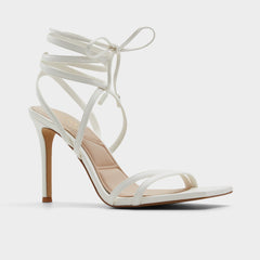 Aldo | Phaedra in White - Strappy stiletto sandal, Stiletto heel