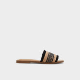 Aldo | Nalani Open Black Women's Flats - Slide sandal