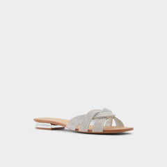 Aldo | Coredith Silver Women's Flats - Slide sandal