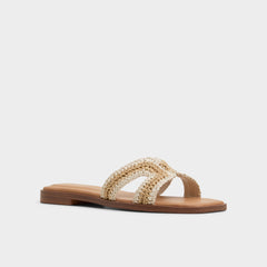 Aldo | Itsandal Beige Women's Flats - Slide sandal