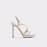 Aldo | Resurge in Silver - Strappy stiletto sandal, Stiletto heel