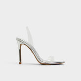 Aldo | Quinilynn Silver Women's Iridescent metallics - Strappy heeled sandal, Stiletto heel