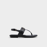 Aldo | Taylen Black Women's Footbed sandals - T-strap sandal