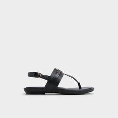 Aldo | Taylen Black Women's Footbed sandals - T-strap sandal