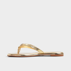 Aldo | Conchiglia Gold Women's Flats - Flip flop