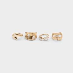 Aldo | Alexxe in Gold Clear Multi - Ring