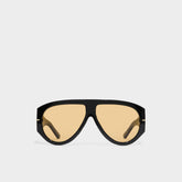 Aldo | Kristiinaa in Black Gold Multi - Aviator sunglasses