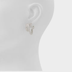 Aldo | Glitzys in Silver Clear Multi - Hoop earrings