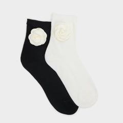 Aldo | Rosettesocks Black/White Women's Socks - Socks