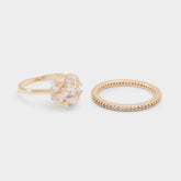 Aldo | Greini Gold/Clear Multi Women's Rings - Multi-finger rings