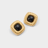 Aldo | Myrage in Black Gold Multi - Statement earrings