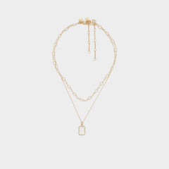 Aldo | Destinie Gold/Clear Multi Women's Necklaces - Layered necklace