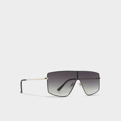 Aldo | Priren Black/Gold Multi Women's Shield - Shield sunglasses