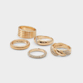 Aldo | Lovelanguage Gold/Clear Multi Women's Rings - Ring
