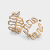 Aldo | Estele in Gold Clear Multi - Hoop earrings