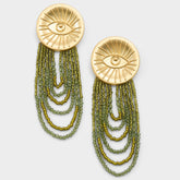 Aldo | Eyeconic in Green - Chandelier earrings