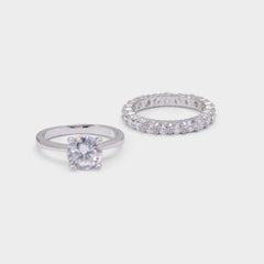Aldo | Roundsparkles in Silver Clear Multi - Ring