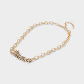 Aldo | Panthere in Black Gold Multi - Pendant necklace
