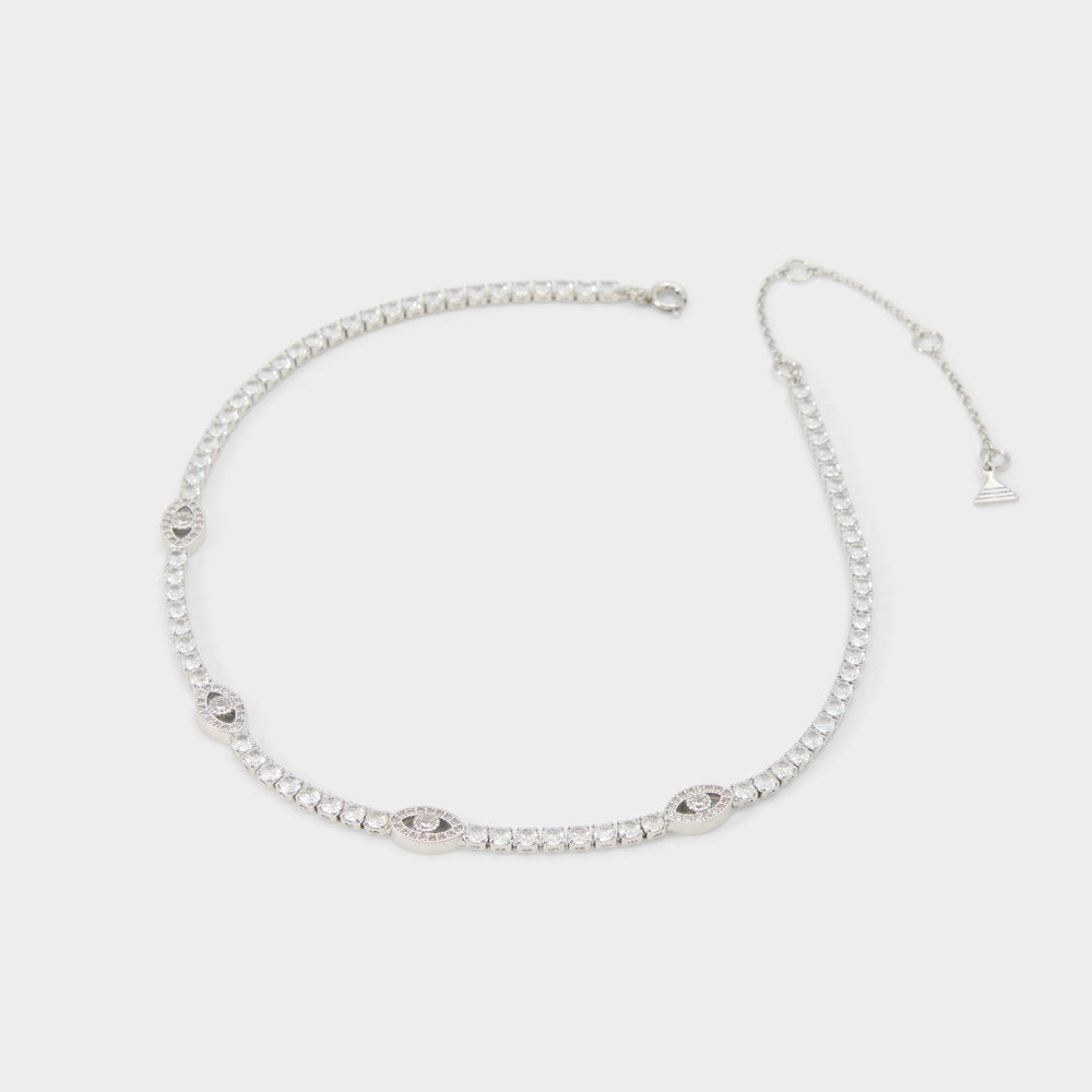 Aldo | Elbaeraen in Silver Clear Multi - Choker necklace