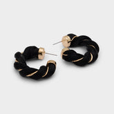 Aldo | Twists in Black Gold Multi - Hoop earrings