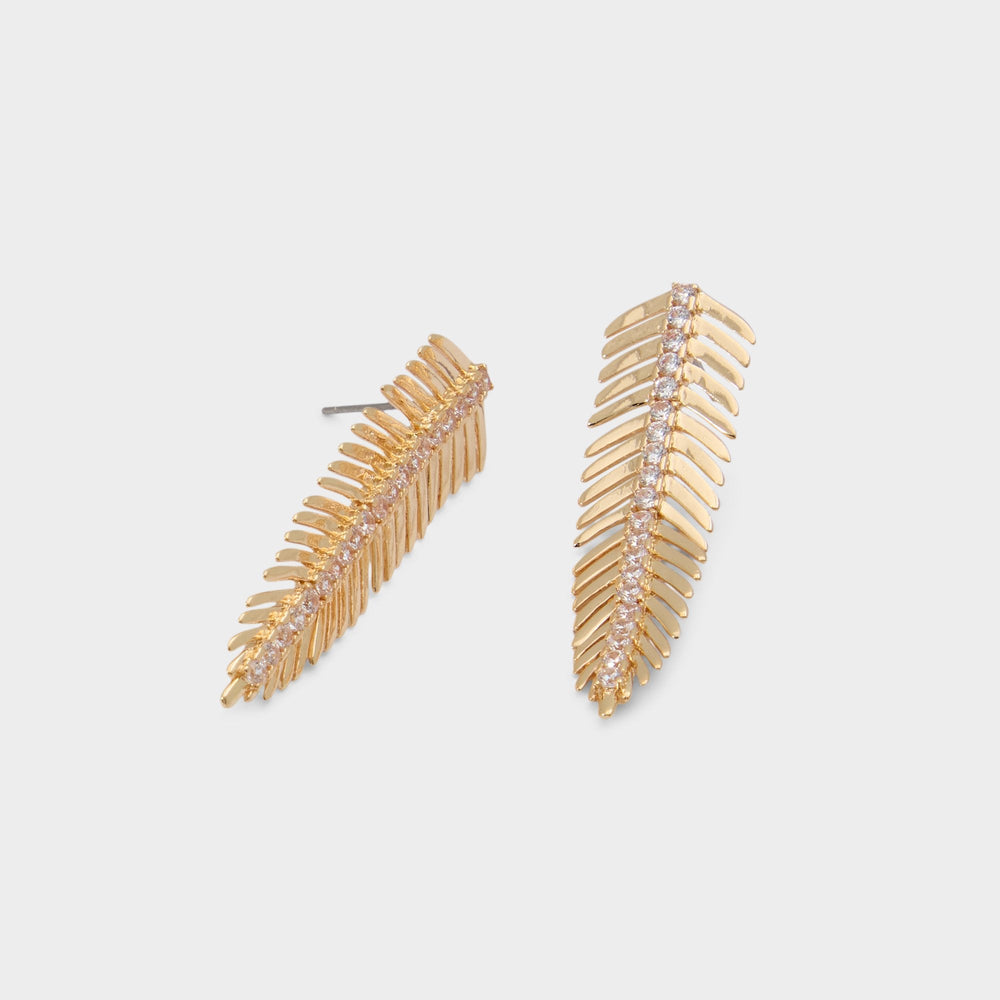 Aldo | Feathers in Gold Clear Multi - Earrings