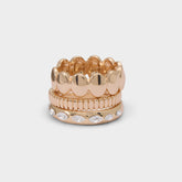 Aldo | Bublle in Gold Clear Multi - Stackable rings