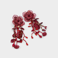 Aldo | Bloomorra in Bordo - Statement earrings