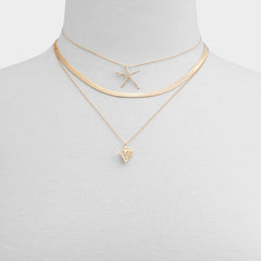 Aldo | Seascharms Gold/Clear Multi Women's Necklaces - Layered necklace