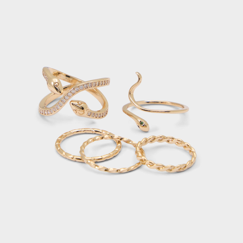 Aldo | Blancan Gold/Clear Multi Women's Rings - Multi finger rings