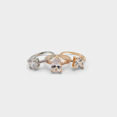Aldo | Alabridar Metallic Multi Women's Cubic Zirconia - Stackable rings