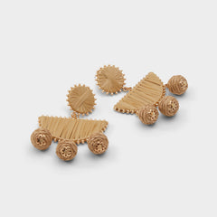 Aldo | Seven in Light Brown - Chandelier earrings
