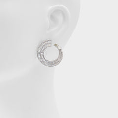 Aldo | Caldy Silver/Clear Multi Women's Earrings - Hoop earrings