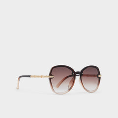 Aldo | Cortegaca Brown Women's Round - Square sunglasses