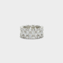 Aldo | Nikka Silver/Clear Multi Women's Cubic Zirconia - Ring