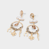 Aldo | Chances in Champagne - Chandelier earrings