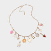 Aldo | Charmcrazy Bright Multi Women's Necklaces - Charm necklace