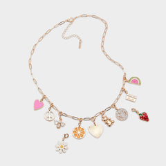 Aldo | Charmcrazy Bright Multi Women's Necklaces - Charm necklace