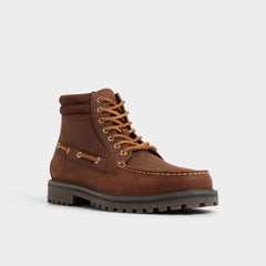 Aldo | Farrell in Medium Brown - Combat boot, Lug sole