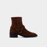 Aldo | Marcos in Dark Brown - Ankle boot, Block heel