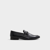 Aldo | Marinho Open Black Leather Smooth Men's Dress Shoes - Loafer