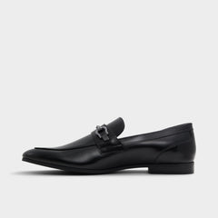 Aldo | Marinho Open Black Leather Smooth Men's Dress Shoes - Loafer