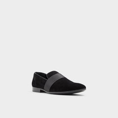 Aldo | Asaria Open Black Leather Suede Men's Loafers & Slip-Ons - Loafer